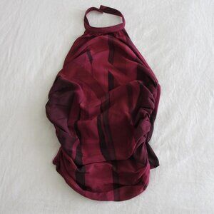 Burgundy Halter Top